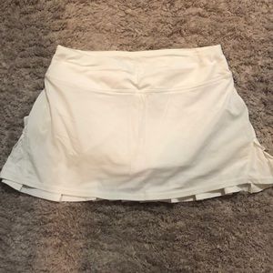 White Lululemon skirt